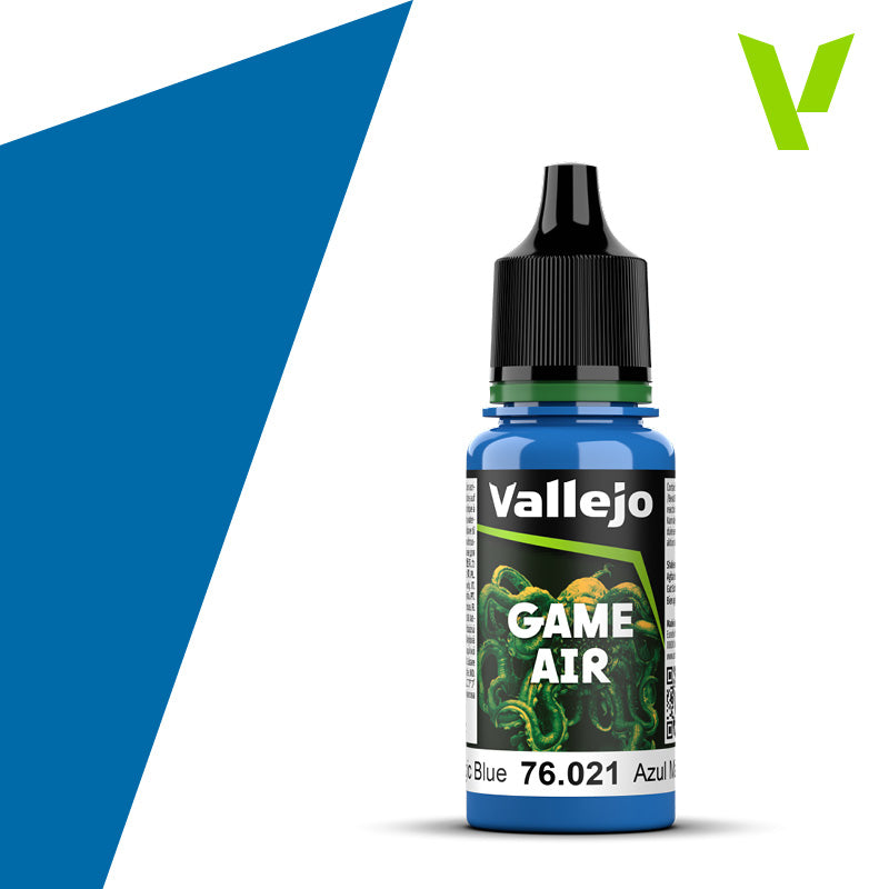 Magic Blue Airbrush Farbe aus der Game Air Serie von Vallejo in 17 ml Flasche