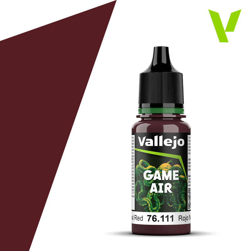 Nocturnal Red Airbrush Farbe aus der Game Air Serie von Vallejo in 17 ml Flasche